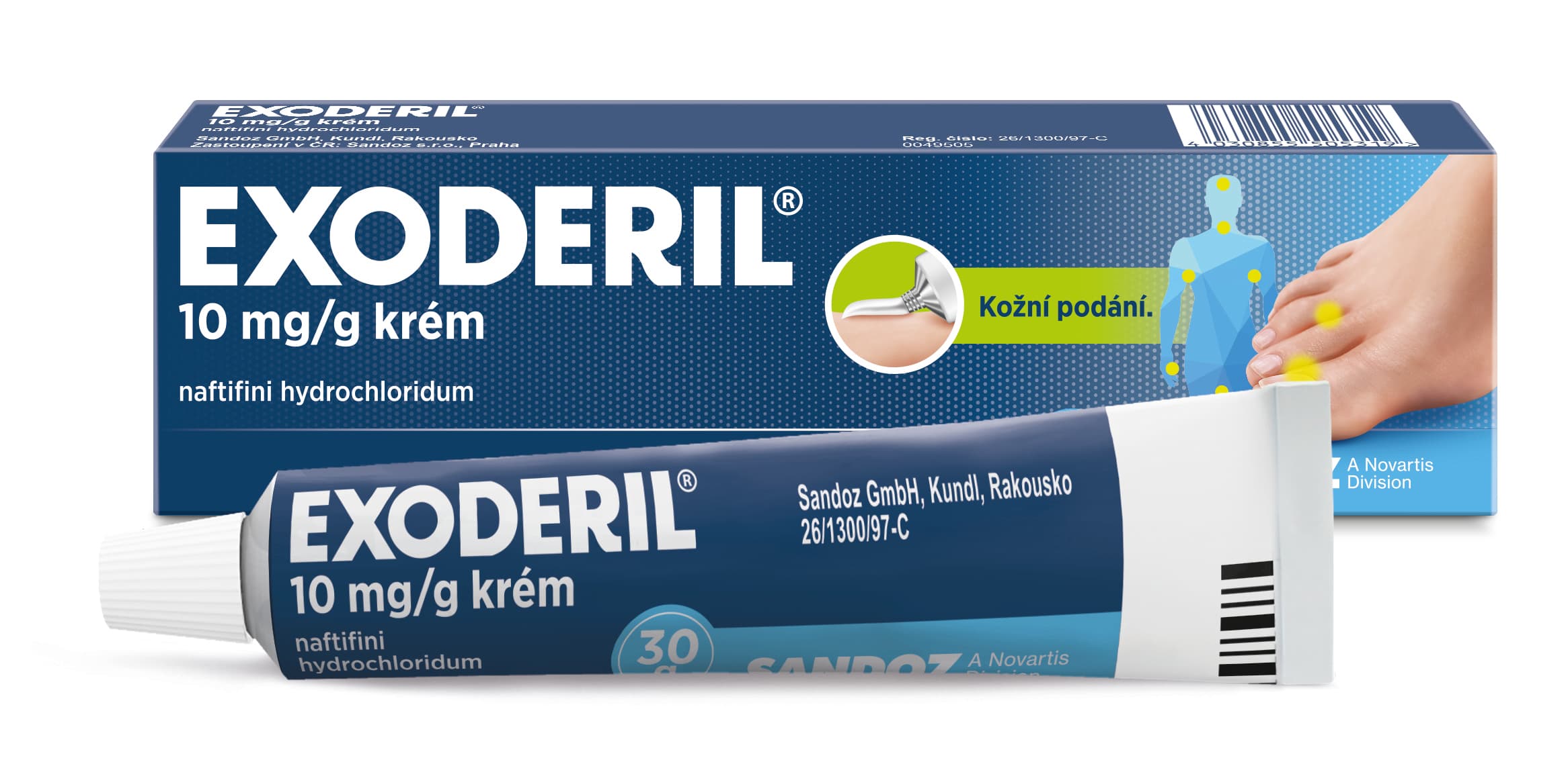 Exoderil® 10 mg/g krém 30 g