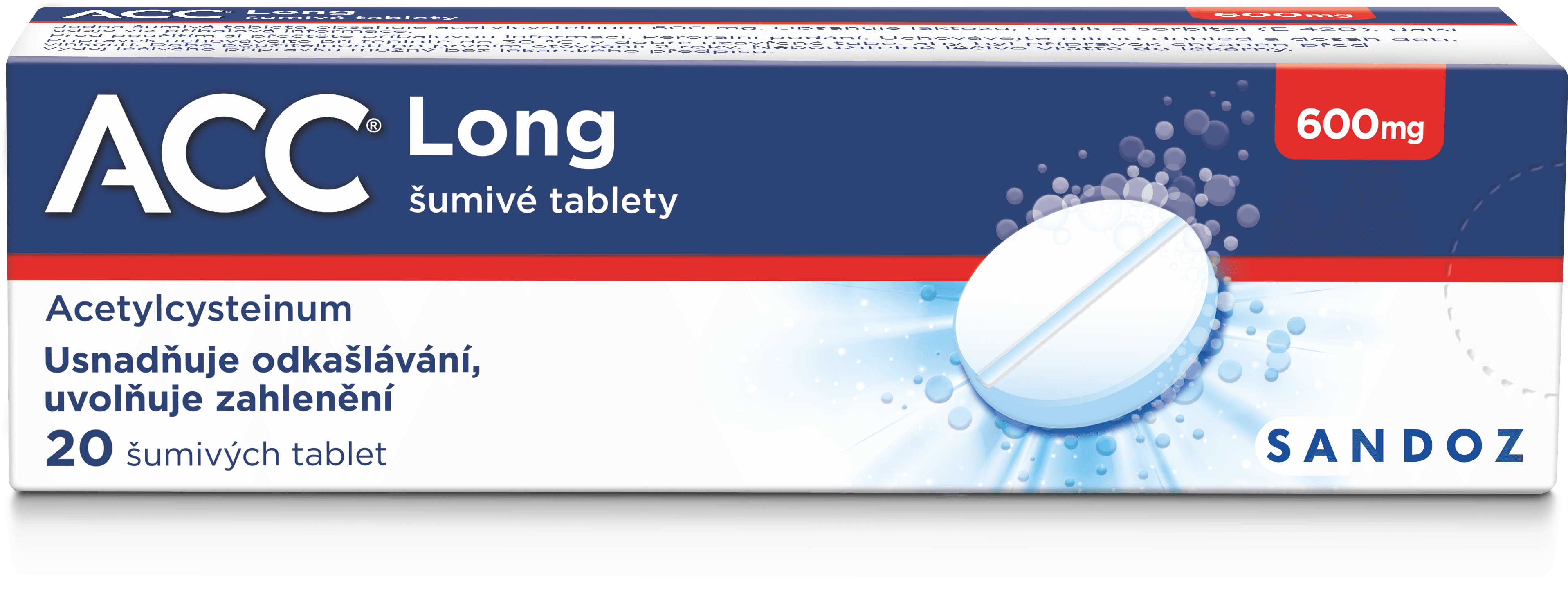 ACC® Long 600 mg 20 šumivých tablet