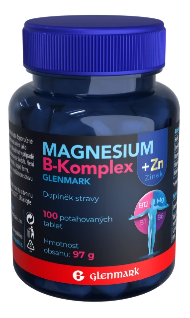 Obrázek produktu Magnesium B-komplex + zinek Glenmark tbl.100