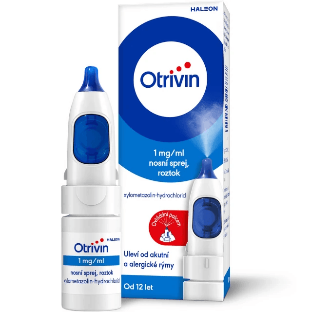Otrivin Nosní sprej s dávkovačem 1 mg/ml roztok 10 ml