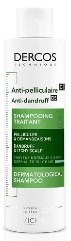 VICHY DERCOS Šampon lupy mastné vlasy 200 ml