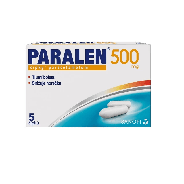Paralen 500 mg 5 čípků