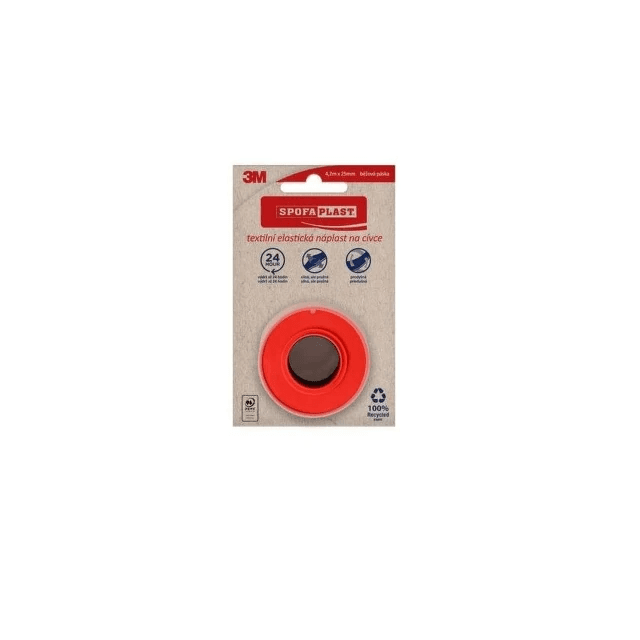 3M Spofaplast 132N Náplast textilní elastická 4.2mx25mm béžová