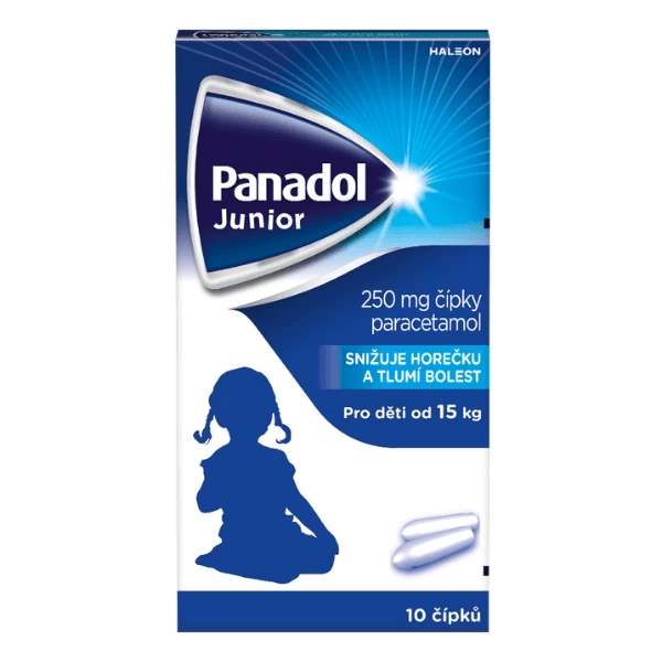 Panadol Junior 250 mg, čípky 10 ks