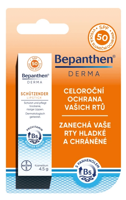Bepanthen Derma balzám na rty SPF50 4.5g