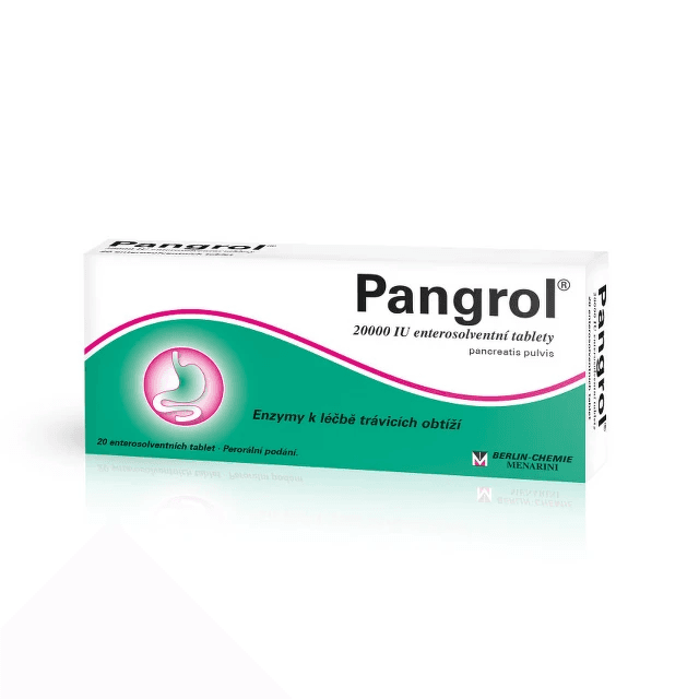 PANGROL 20000IU enterosolventní tableta 20 ks