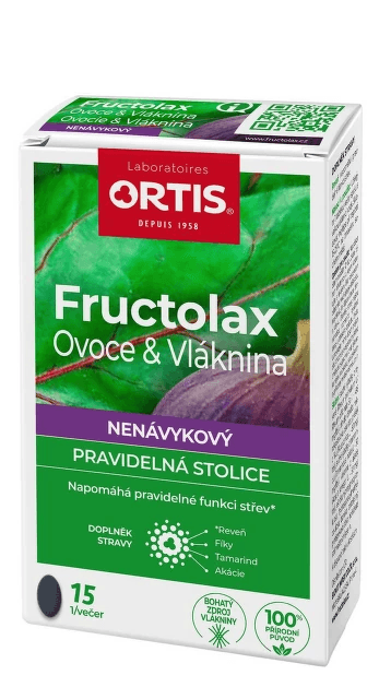 Fructolax Ovoce & Vláknina tablety 15 ks