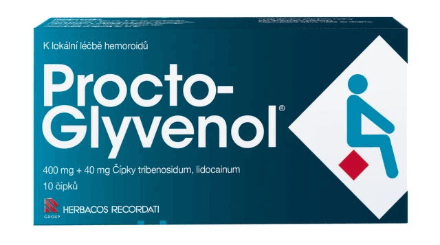 Procto-glyvenol 400mg/40mg rektální čípky 10ks