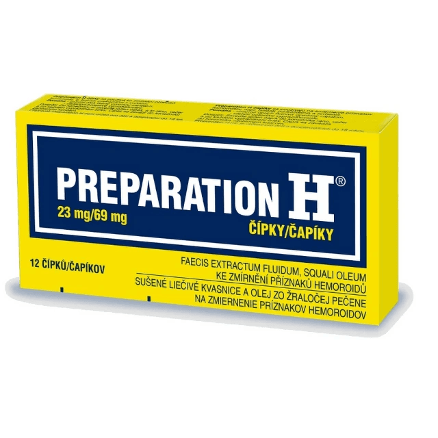 Preparation H 23mg/69mg rektální čípky 12ks