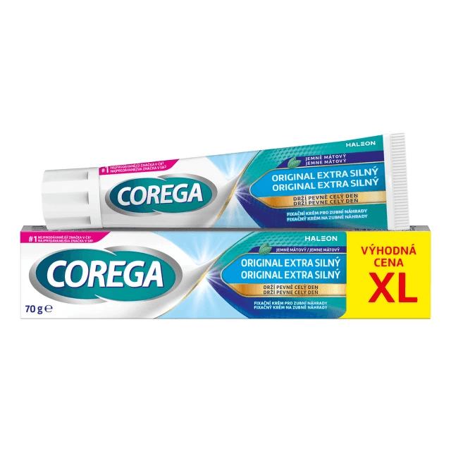 Corega Original Extra silný fixační krém XL 70g