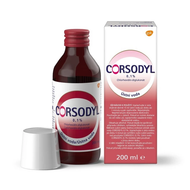 Obrázek produktu Corsodyl 0.1% ústní voda 200ml