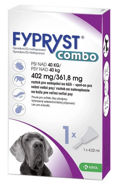 Fypryst combo spot-on pro psy nad 40kg 1x4.02ml