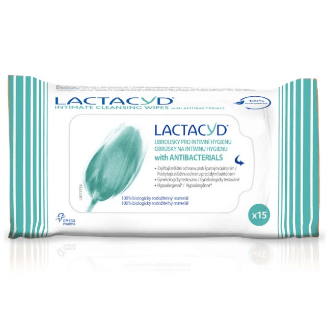 Lactacyd ubrousky Antibakteriální 15ks