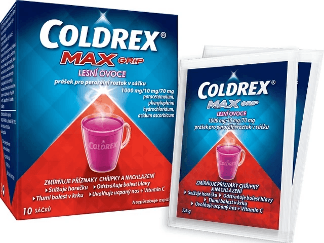 COLDREX MAXGRIP LESNÍ OVOCE sáčky 10 ks