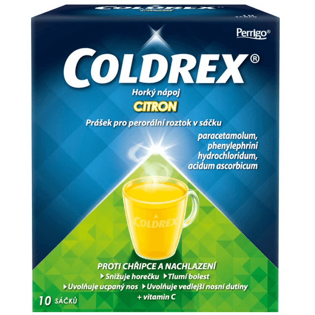 COLDREX HORKÝ NÁPOJ CITRON sáčky 10 ks