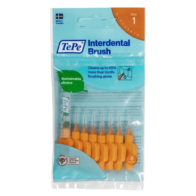 TePe mezizubní kartáčky size 1 Oranžové 0,45mm sáček 8ks