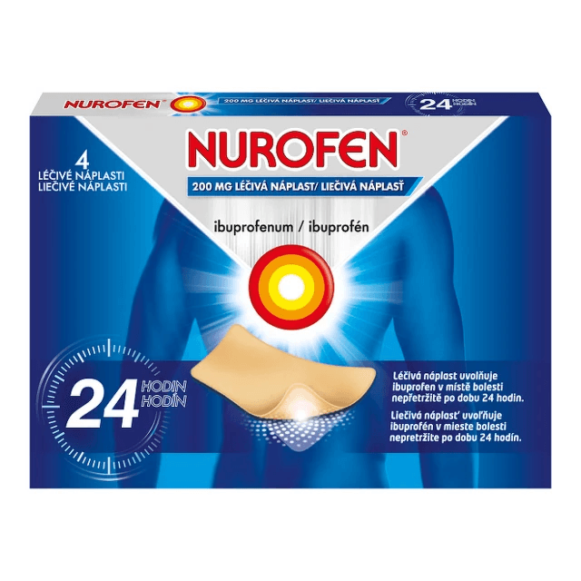 Nurofen 200mg léčivé náplasti 4ks