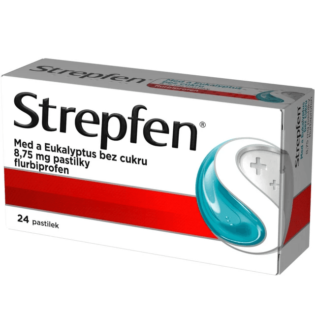 Strepfen Med a Eukalyptus bez cukru pastilky 24ks