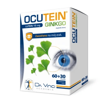 Ocutein Ginkgo 45mg+Lutein 15mg DaVinci 60+30 tobolek