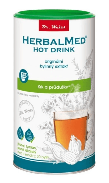 HERBALMED HotDrink Dr.Weiss krk průdušky 180g+vitamin C