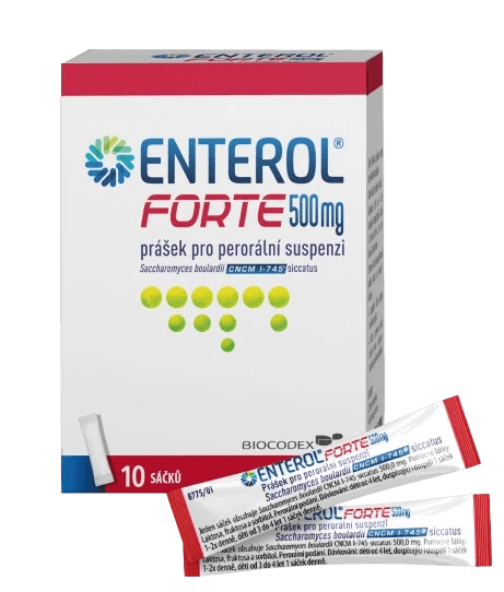 Enterol Forte 500mg prášek pro přípravu perorální suspenze 10 sáčků