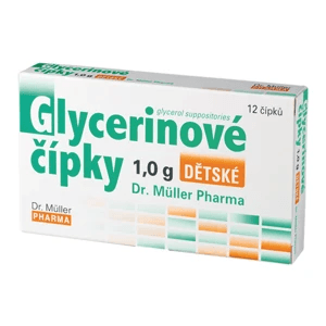 Glycerinové čípky dětské 12x1.0g Dr.Müller