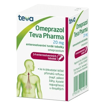 Omeprazol Teva Pharma 20mg 14 tobolek