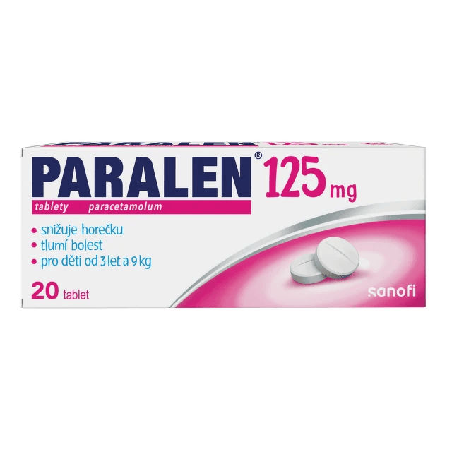 Paralen 125mg 20 tablet