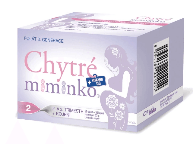 Chytré miminko methylfolát 2 s DHA tbl.60+cps.60