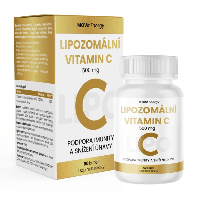 MOVit Lipozomální Vitamin C 500mg 60 kapslí