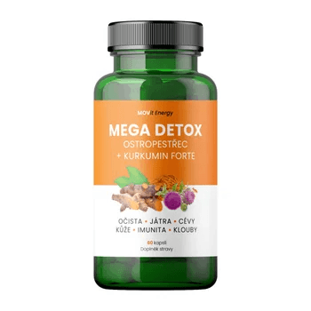 MOVit Mega Detox Ostropestřec+Kurkumin FORTE 60 kapslí
