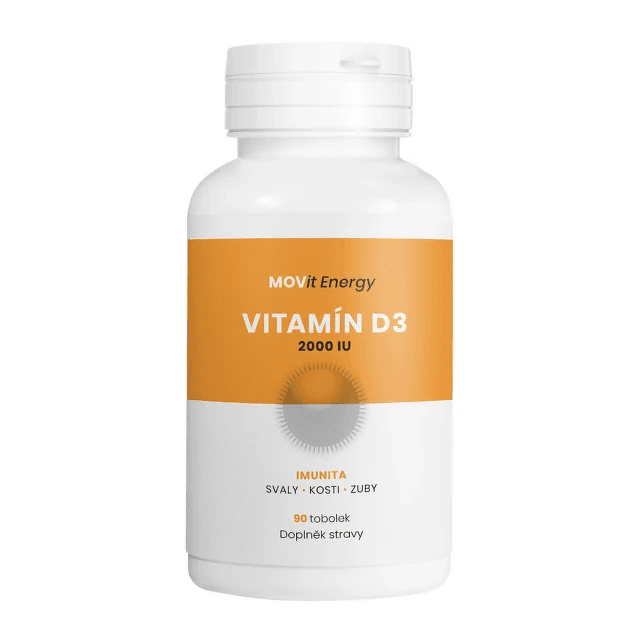 MOVit Energy Vitamin D3 2000 I.U. 50 mcg 90 kapslí