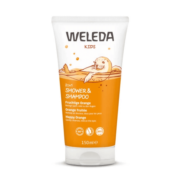 WELEDA Kids Sprchový krém a šampon Šťastný pomeranč 2v1 150ml