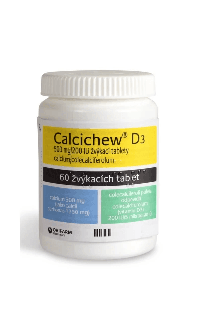 Calcichew D3 500mg/200IU 60 žvýkacích tablet