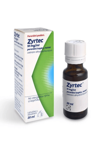 Zyrtec 10mg/ml perorální kapky 20ml