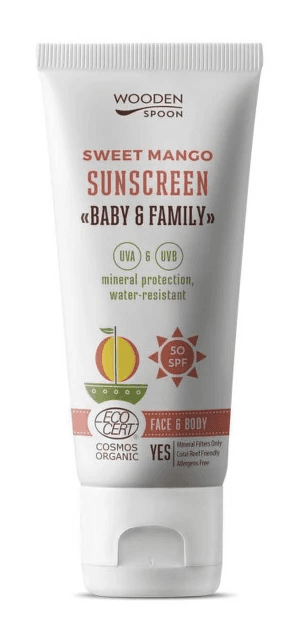 Wooden Spoon Opalovací mléko Mango SPF50 100ml