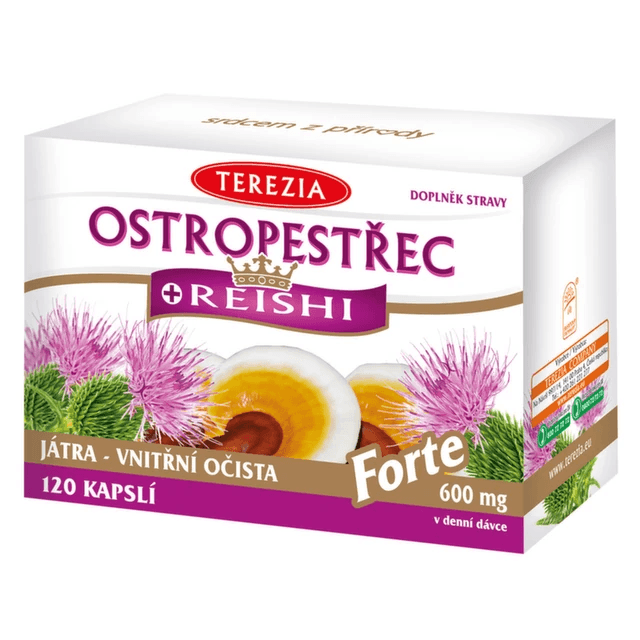 TEREZIA Ostropestřec+Reishi Forte 120 kapslí