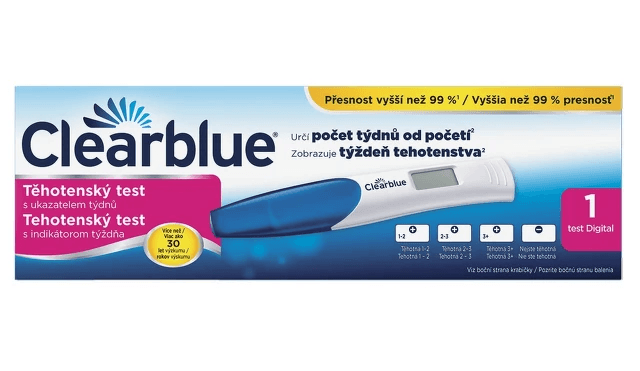 Clearblue digitální těhotenský test s ukazatelem týdnů 1ks