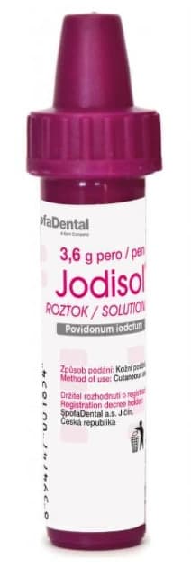 Jodisol kožní roztok 3,6g