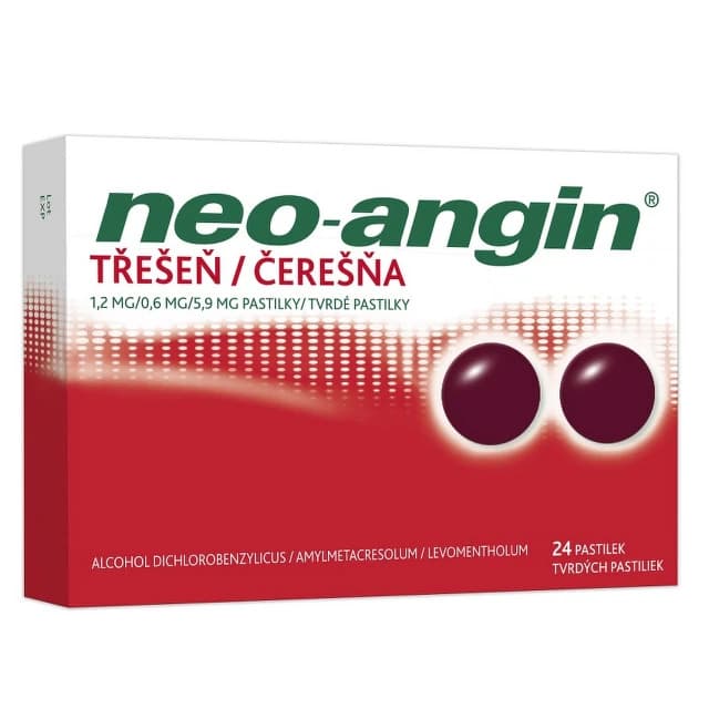 Neo-angin třešeň 24 pastilek