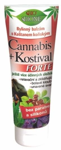 BIO BIONE Cannabis+Kostival forte bylinný balzám 200ml