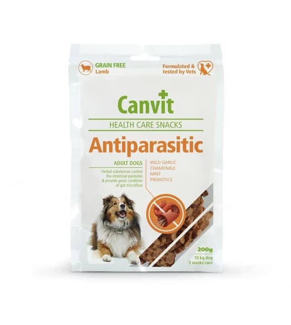 Canvit Snacks Antiparasitic pamlsky pro psy 200g