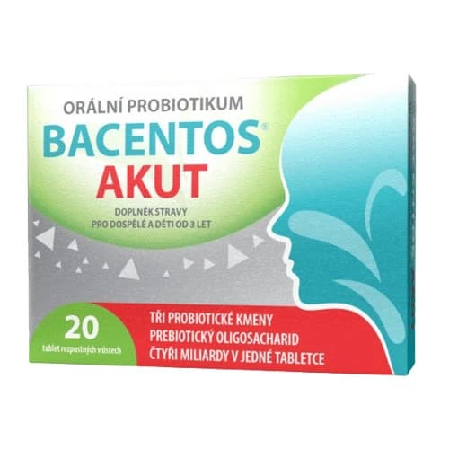 BACENTOS AKUT orální probiotikum 20 tablet