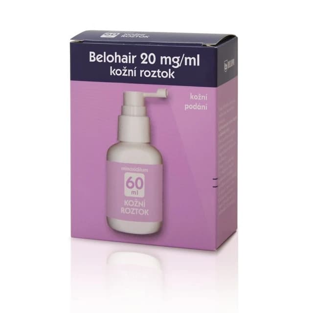 Belohair 20mg/ml kožní roztok 60ml